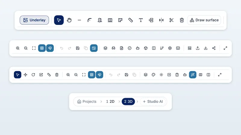ArchHomeAI button glossary: every 2D, 3D and AI Studio button explained