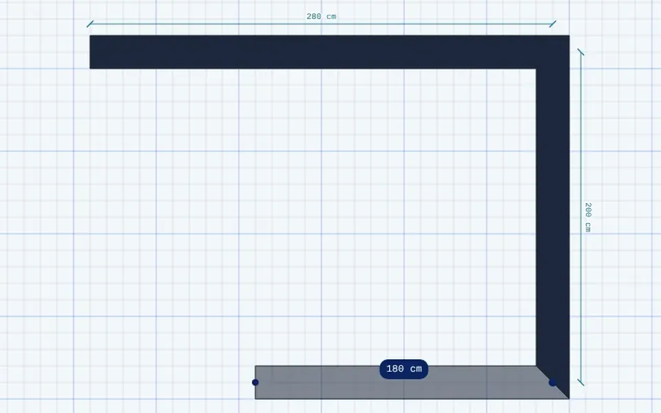 Drawing walls with snapping (ArchHomeAI)